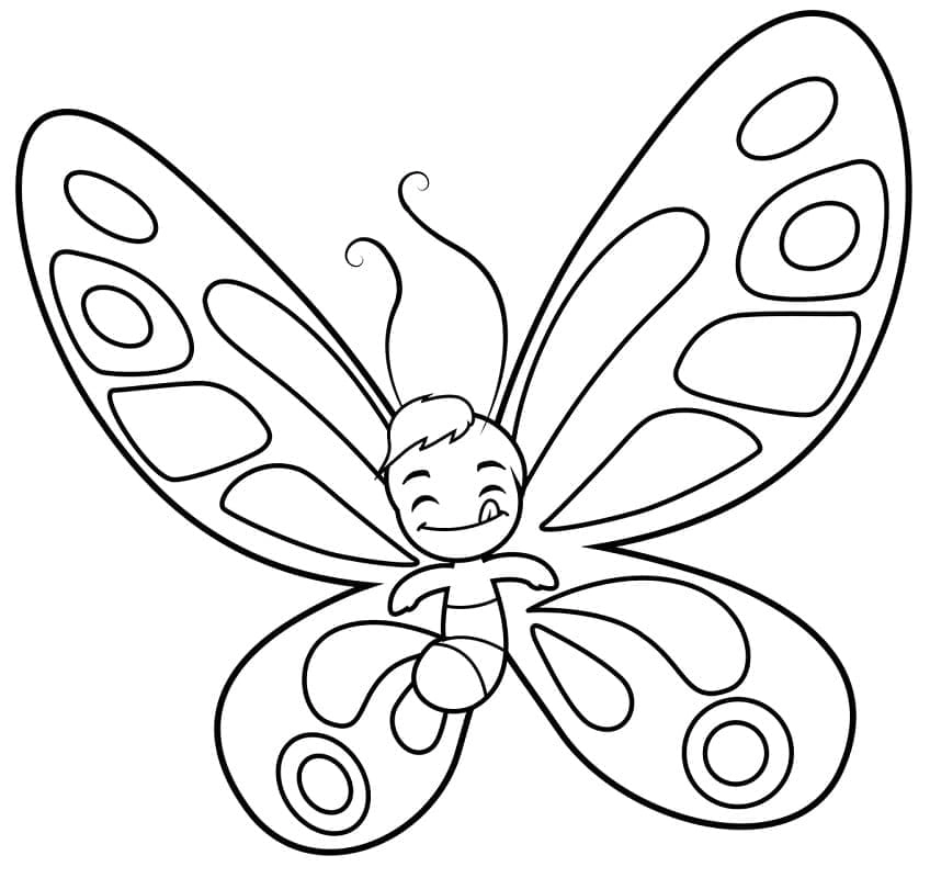 Bé học vẽ tô màu con bướm thật đẹp