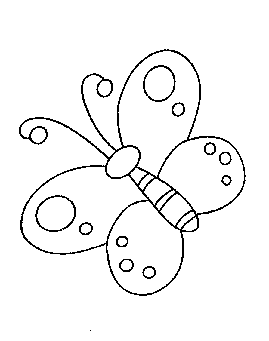 Gợi ý mẫu tô màu con bướm cho bé siêu dễ