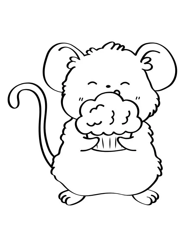 Sưu tầm tranh tô màu con chuột hamster sinh động