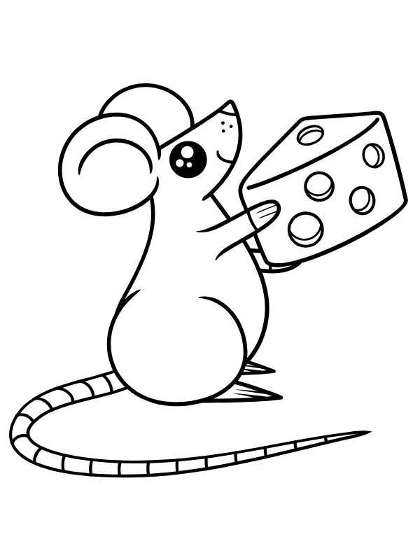 Bộ hình tô màu chuột hamster dễ thương cho bé sáng tạo