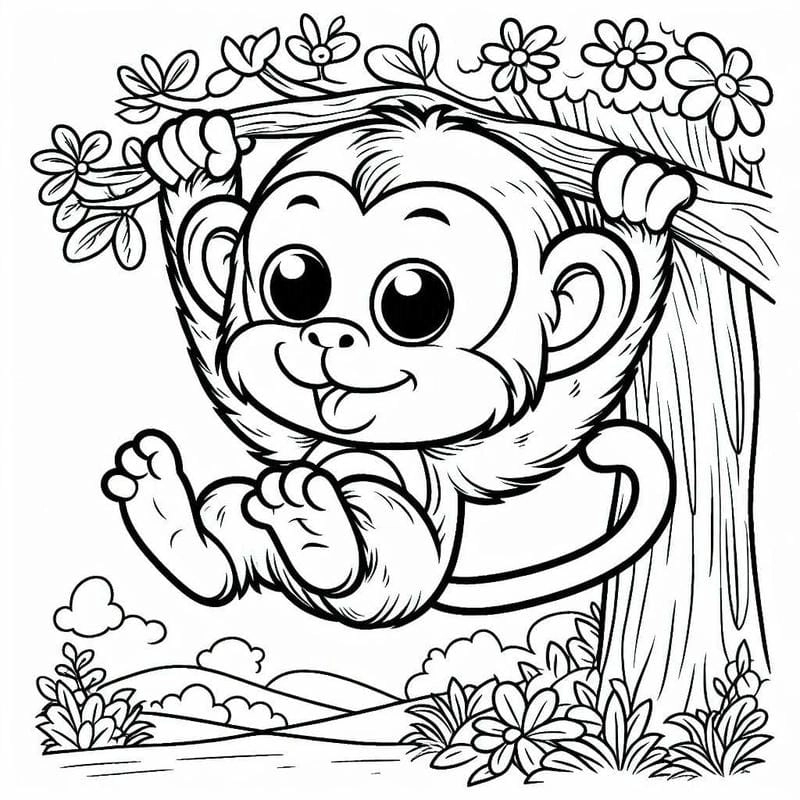 Tô điểm bé yêu với hình vẽ con khỉ ngộ nghĩnh