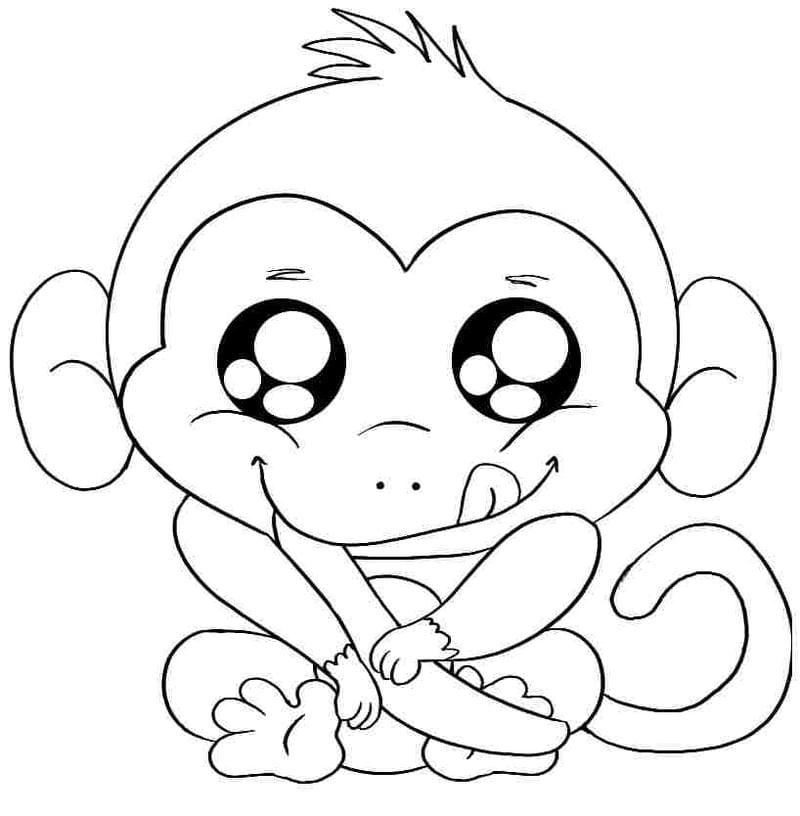 Gợi ý thú vị để tô màu con khỉ
