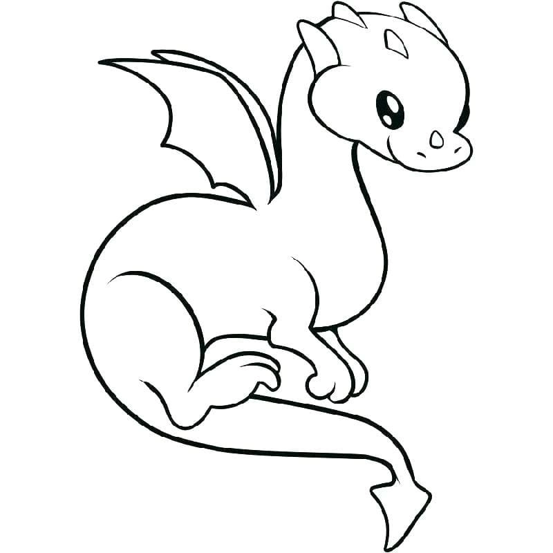 Tổng hợp mẫu hình tô màu rồng phù hợp bé từ 3 đến 6 tuổi