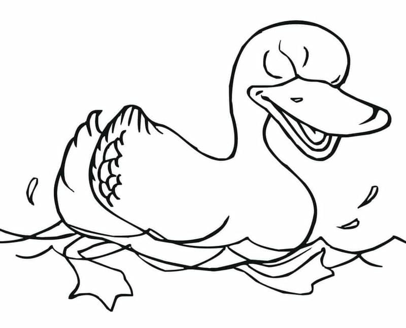 Mẫu tranh đơn giản to mau con vit cho bé