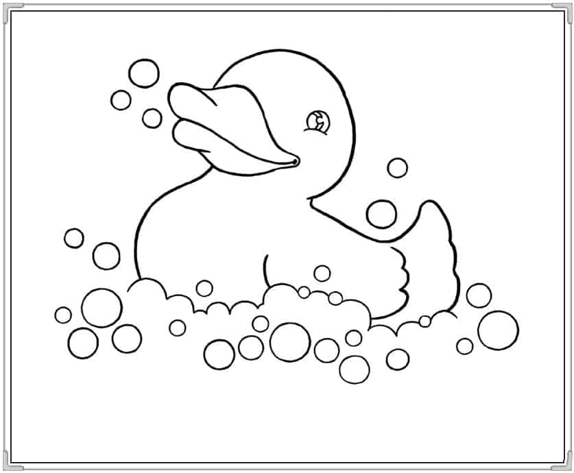 Bé tập tô thông minh với tô màu con vịt cho bé