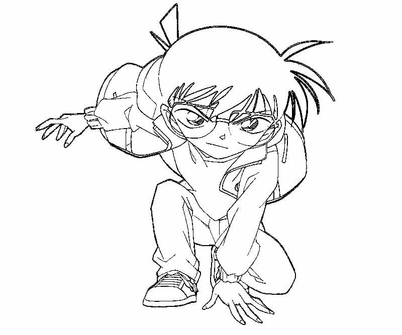 Cùng bé sáng tạo với tô màu conan