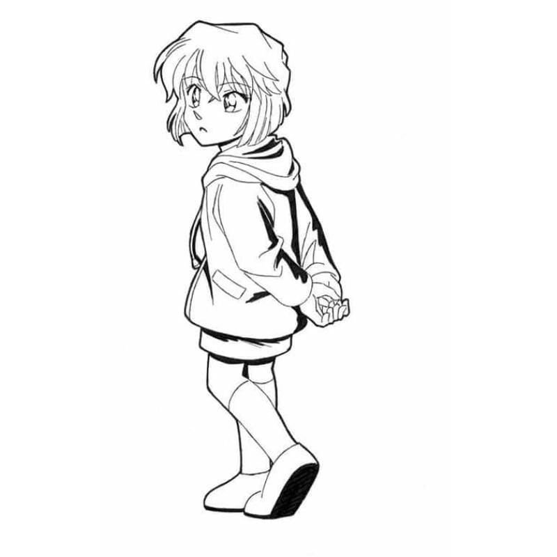 Bé tô xinh lắm với tô màu haibara