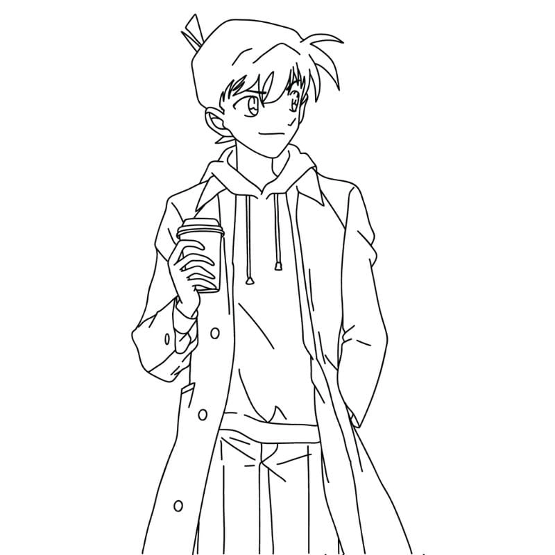 Cùng bé thể hiện qua tô màu shinichi