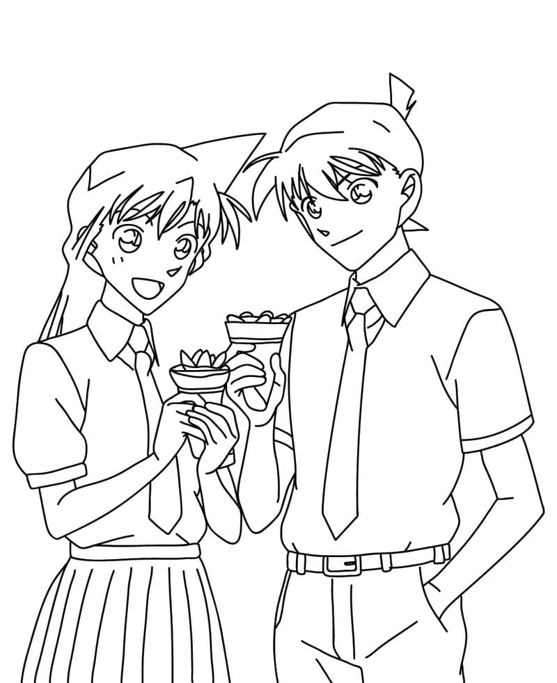 Thế giới tuổi thơ với tô màu shinichi và ran