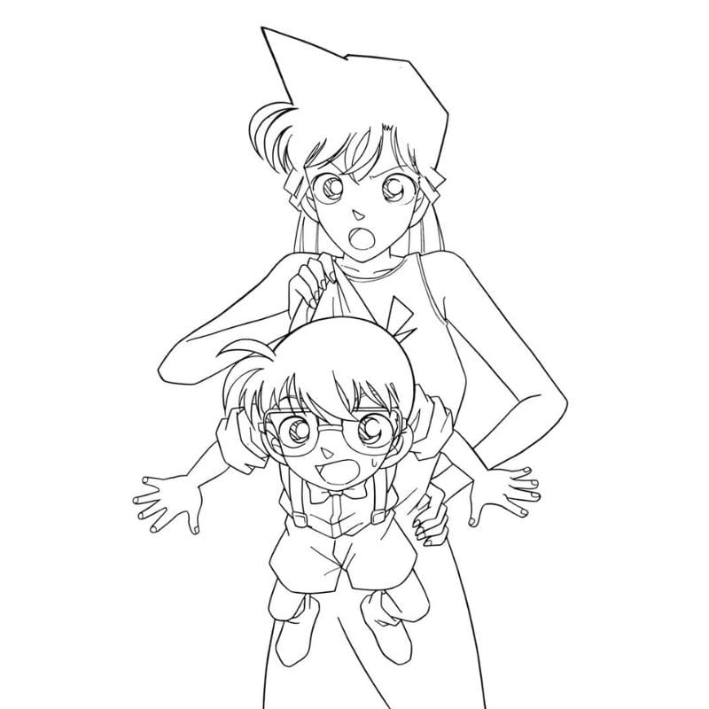 Tải ngay bộ tranh conan tô màu đẹp dễ in