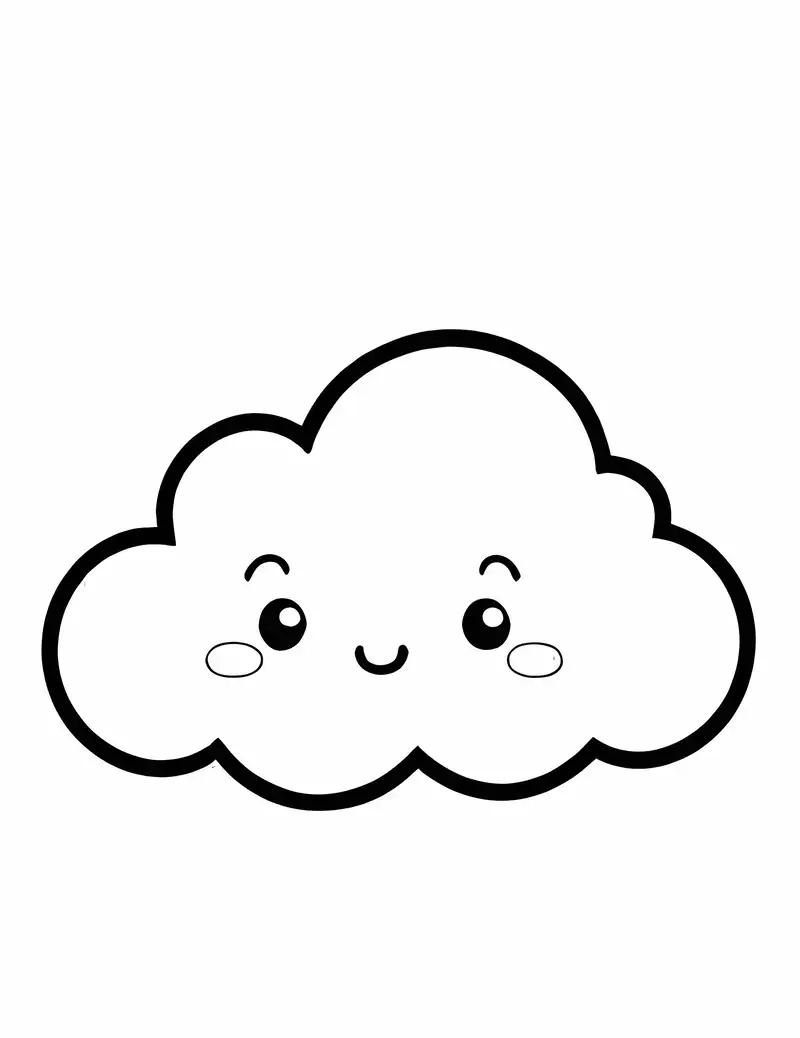 Khám phá thế giới qua tranh tô màu đám mây và mặt trời