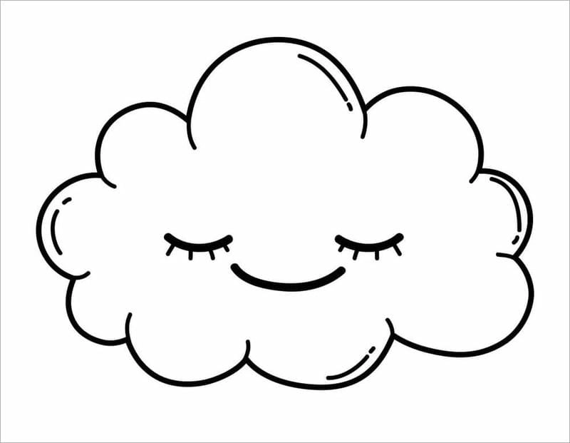 Tải ngay bộ hình ảnh đám mây tô màu