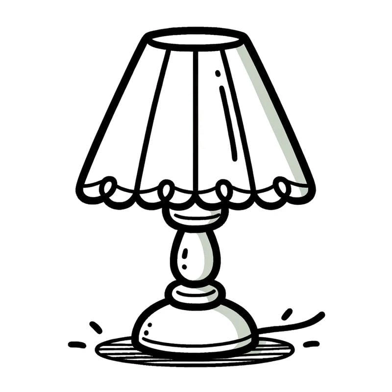 Bộ tranh bé tập tô màu đồ dùng gia đình đẹp dễ hiểu