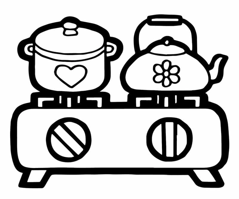 Bé sáng tạo với tranh tô màu các đồ dùng trong gia đình