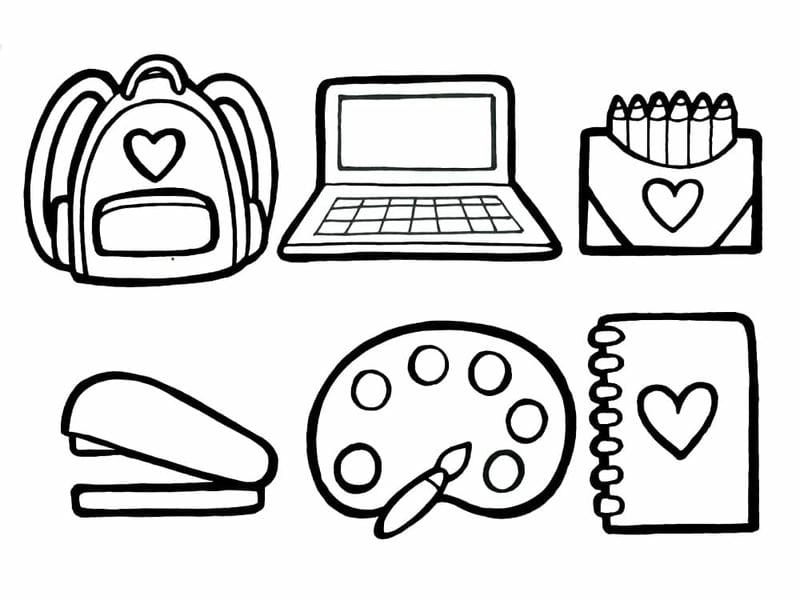 Rèn tư duy với tranh tô màu vật dụng gia đình cho bé mẫu giáo