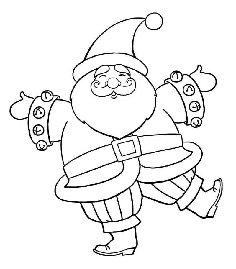 Chia sẻ tranh tô màu hình ông già noel cho mùa lễ