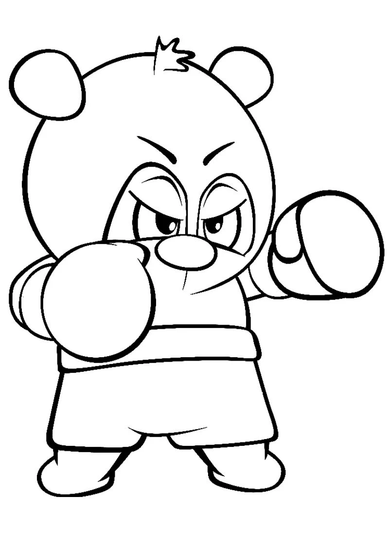 Bộ sưu tập tranh tô màu con gấu trúc cực đáng yêu