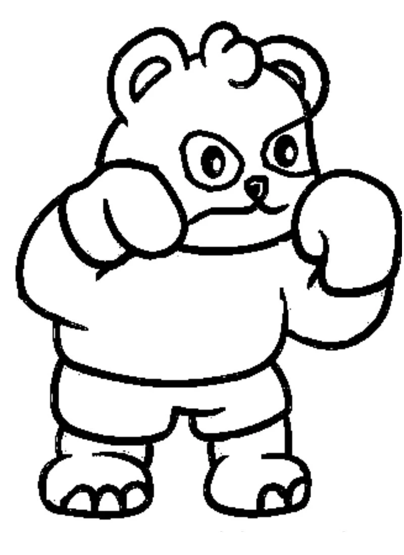 Tuyển chọn tranh tô màu con gấu dễ thương