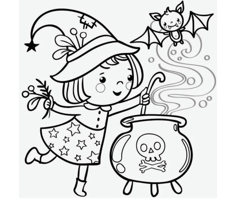 Cùng bé sáng tạo qua tô màu bí ngô halloween cho không khí thêm vui