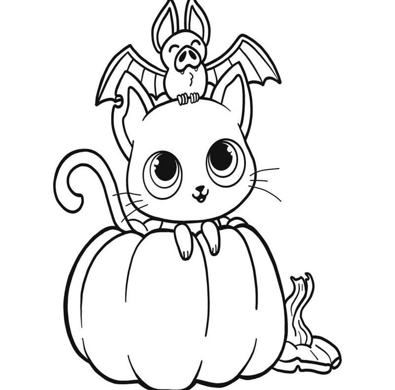 Sáng tạo với tranh tô màu quả bí ngô halloween cho bé thỏa sức tô màu