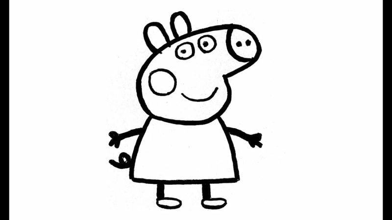 Khám phá bộ tranh tô màu gia đình heo peppa