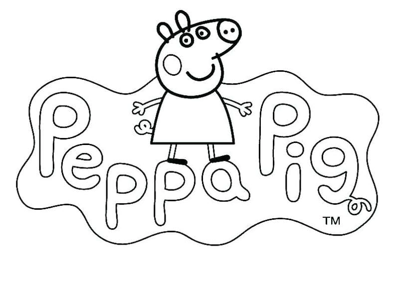 Bộ sưu tập tranh tô màu heo peppa cho bé