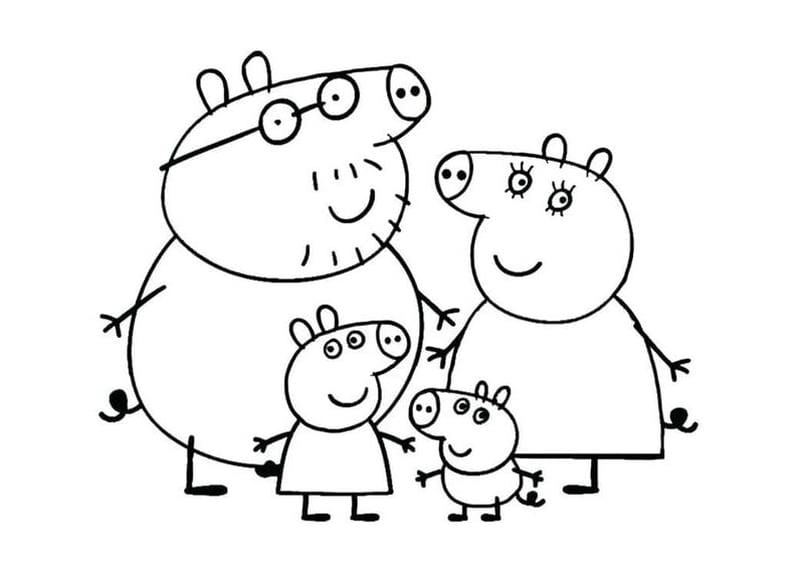 Bé thích khám phá heo peppa to màu cực xinh
