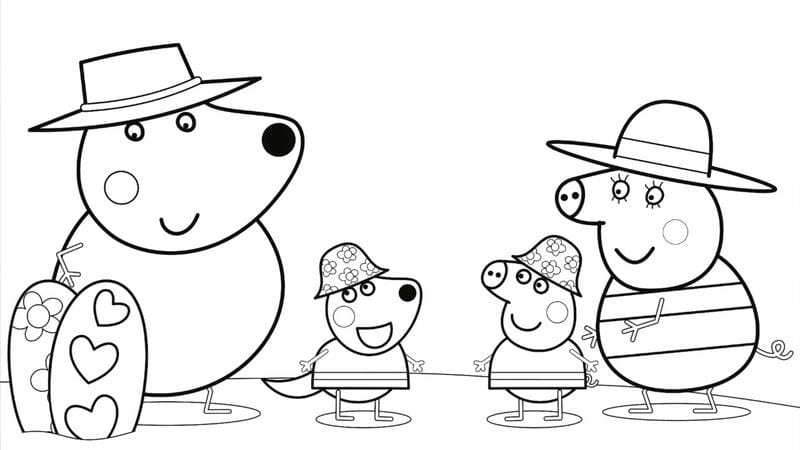 Bé học màu sắc qua hinh to mau heo peppa