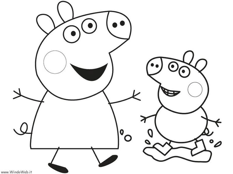 Chọn ngay tô màu peppa dễ thương cho bé