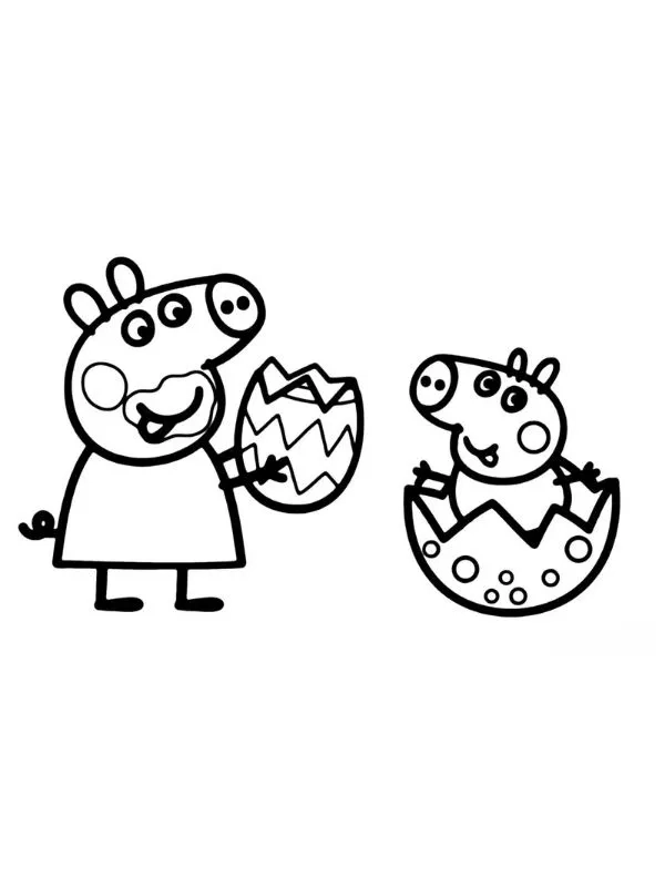 Tải ngay tranh to màu heo peppa chất lượng cao