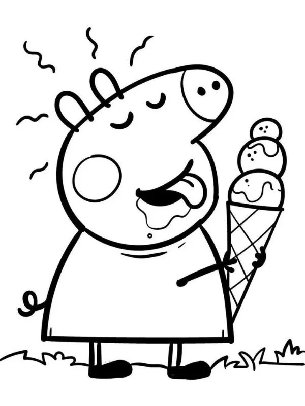 Bé thích to mau heo peppa mỗi ngày vui