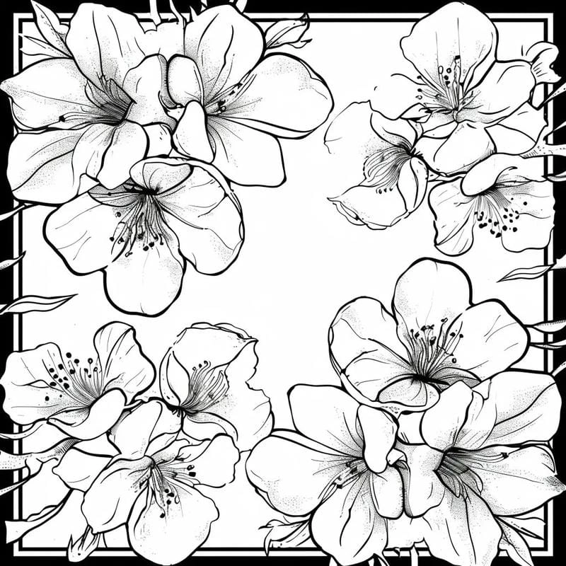 Giáo cụ đẹp từ mầm non tranh tô màu hoa mai