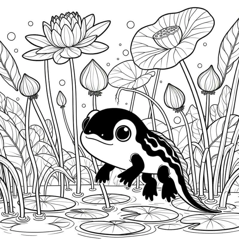 Rèn kỹ năng tinh tế với tranh tô màu lá sen cho bé