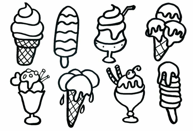 Khám phá bộ tranh tô màu kem cho bé