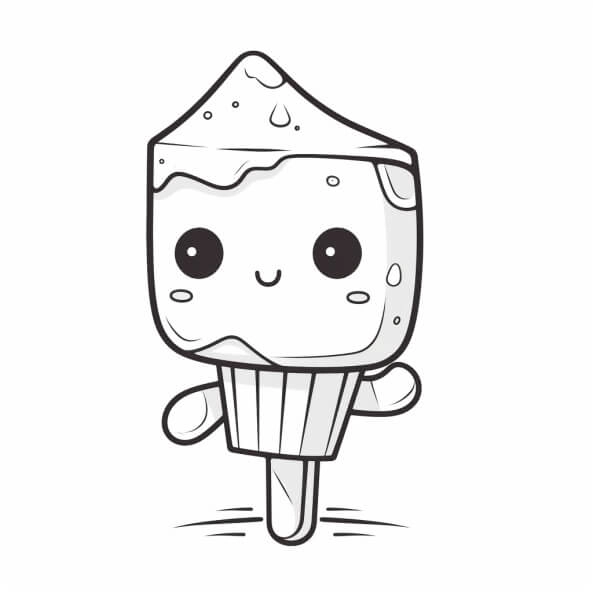 Bé sáng tạo với tô màu cây kem ngộ nghĩnh