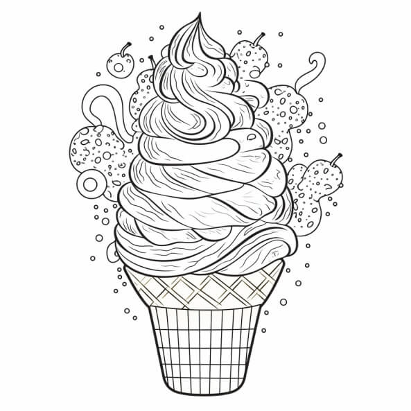 Bé cực thích tranh tô màu que kem cho bé