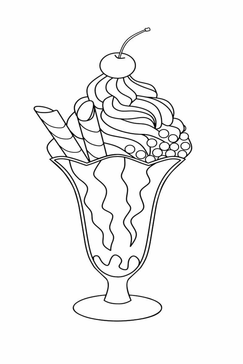 Rèn kỹ năng cho bé với tranh tô màu que kem