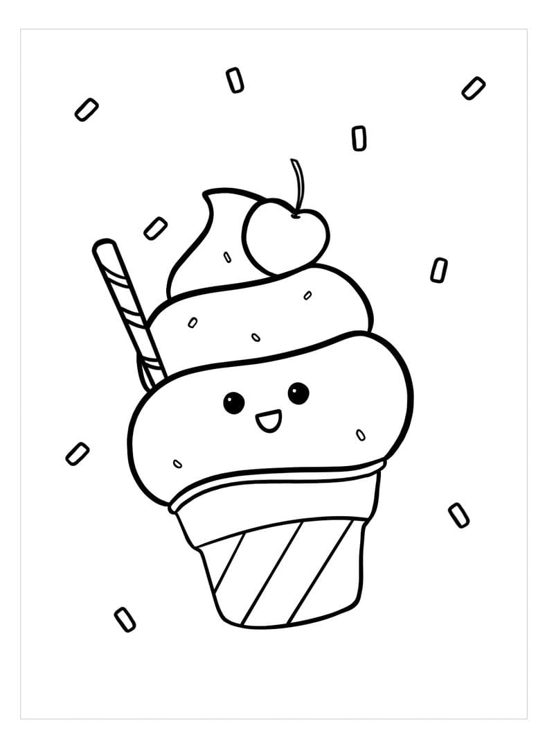 Tuyển tập tranh to màu kem cute xinh