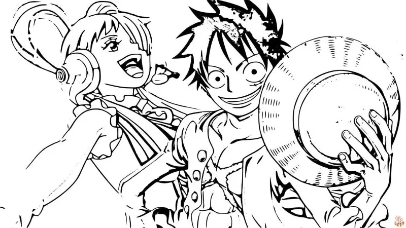 Tô ngay tranh tô màu one piece luffy gear 5 siêu đỉnh