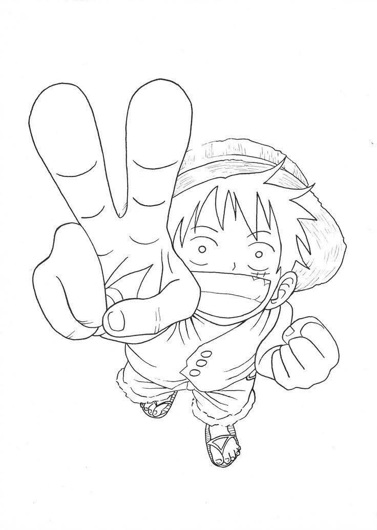 Bé mê mẩn tranh tô màu one piece luffy gear 4