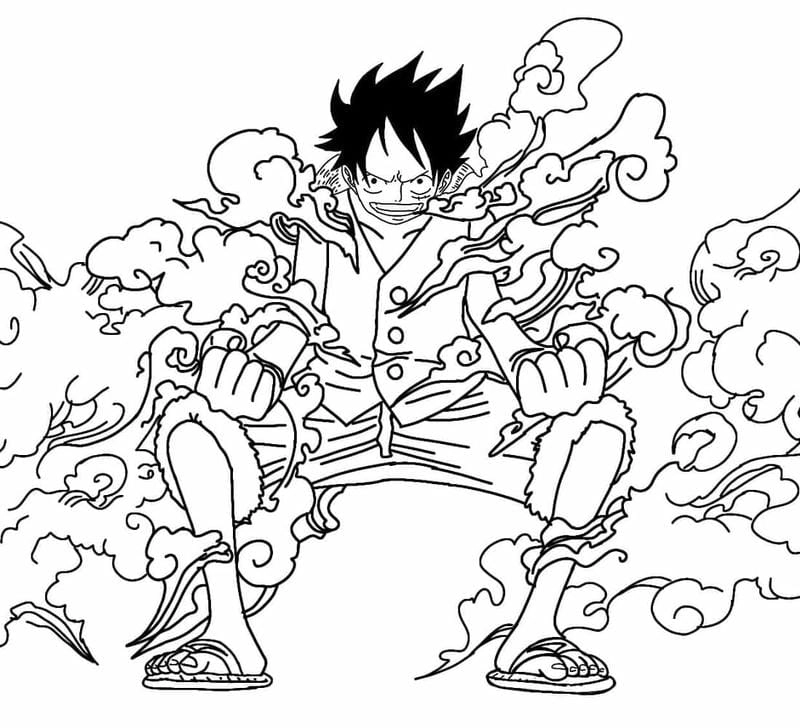 Rèn tư duy sáng tạo với tô màu luffy gear 5