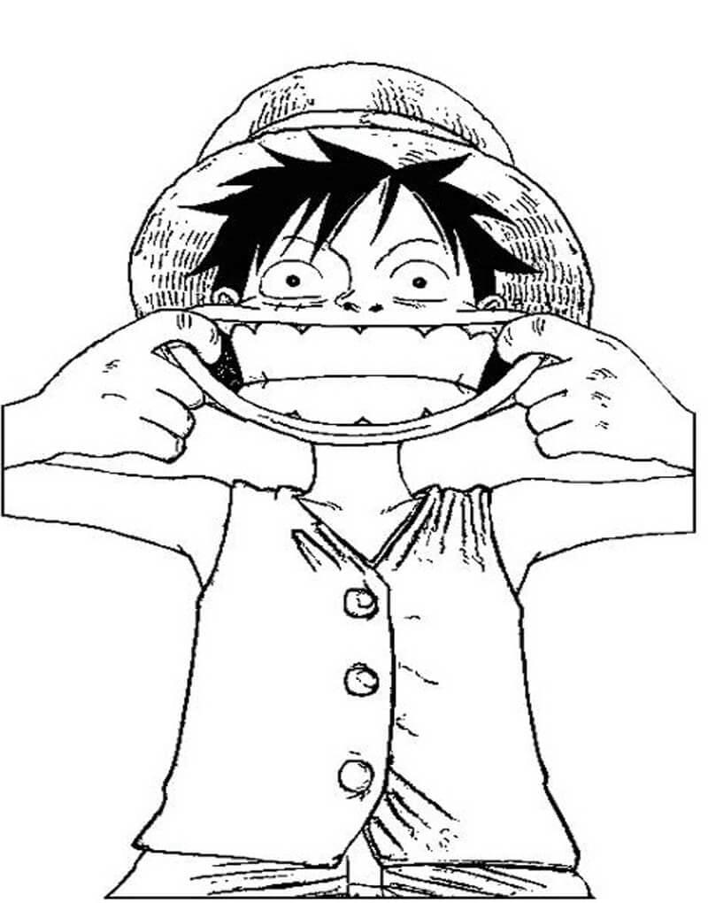 Bộ sưu tập hình tô màu luffy độc đáo
