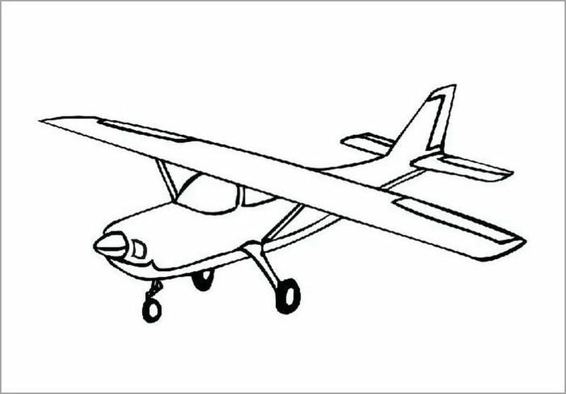 Bé tập làm nghệ sĩ với hình vẽ tô màu máy bay