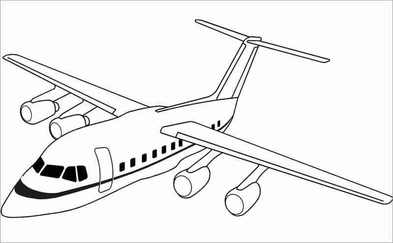 Khơi gợi sáng tạo với tranh tô tô màu máy bay vietnam airlines
