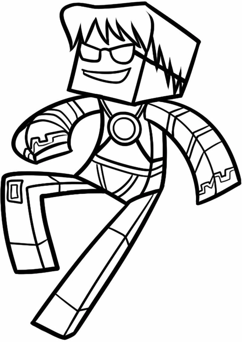 Bé yêu thích hình ảnh tô màu kiếm minecraft mạnh mẽ