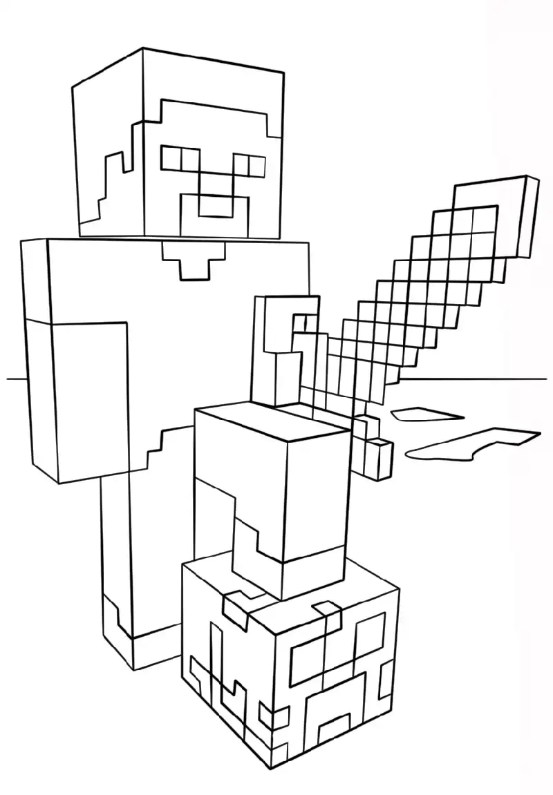 Khơi dậy sáng tạo cùng tô màu trong minecraft cho bé