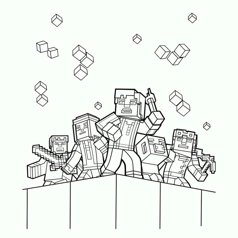 Giúp bé thư giãn với game tô màu minecraft hấp dẫn