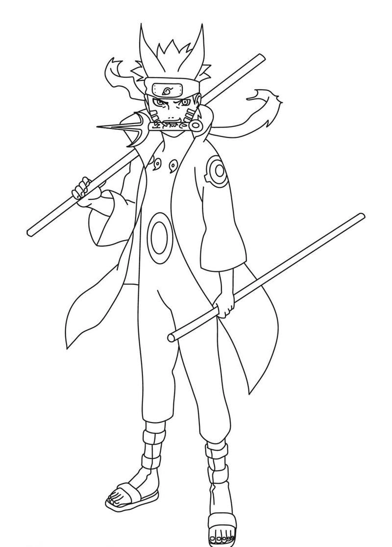 Khám phá bộ tranh tô màu naruto đẹp cho bé