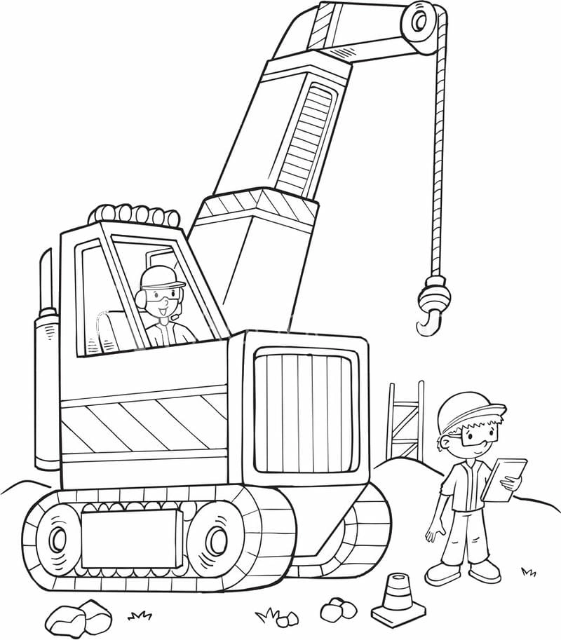 Tải ngay hình ảnh tô màu nghề xây dựng phù hợp mọi lứa tuổi