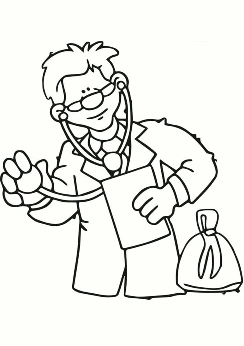 Giúp bé học hỏi với tô màu tranh nghề nghiệp